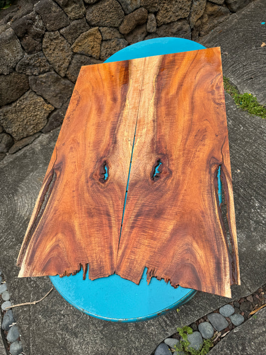 Premium Koa Bookmatched Guitar/Tenor Ukulele top set