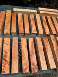 Queensland Maple pen blanks 6”x1”x1”