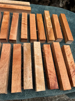 Queensland Maple pen blanks 6”x1”x1”
