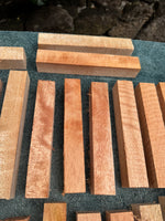 Queensland Maple pen blanks 6”x1”x1”