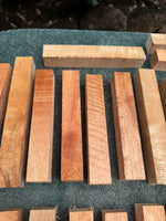 Queensland Maple pen blanks 6”x1”x1”