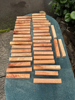 Queensland Maple pen blanks 6”x1”x1”
