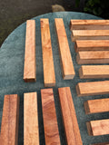 Queensland Maple pen blanks 7-10”x1”x1”