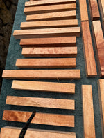 Queensland Maple pen blanks 7-10”x1”x1”
