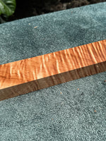 Curly Queensland Maple Knife Scale Blank 14 3/4”x2”x1”