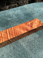 Curly Queensland Maple Knife Scale Blank 14 3/4”x2”x1”