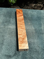 Curly Queensland Maple Knife Scale Blank 14 3/4”x2”x1”