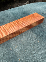 Curly Queensland Maple Knife Scale Blank 14 3/4”x2”x1”