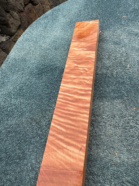 Curly Queensland Maple Knife Scale Blank 14 3/4”x2”x1”