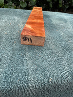Curly Queensland Maple Knife Scale Blank 14 3/4”x2”x1”