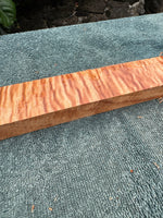 Curly Queensland Maple Knife Scale Blank 12.5”x1 3/4”x1”