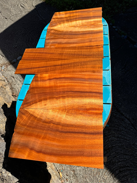 Premium Curly Koa 6 pc Tenor Ukulele set