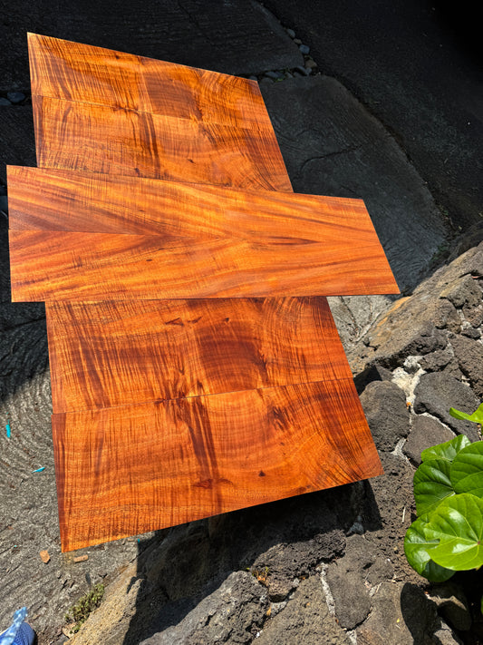 Premium Curly Koa 7 piece Jumbo Guitar set