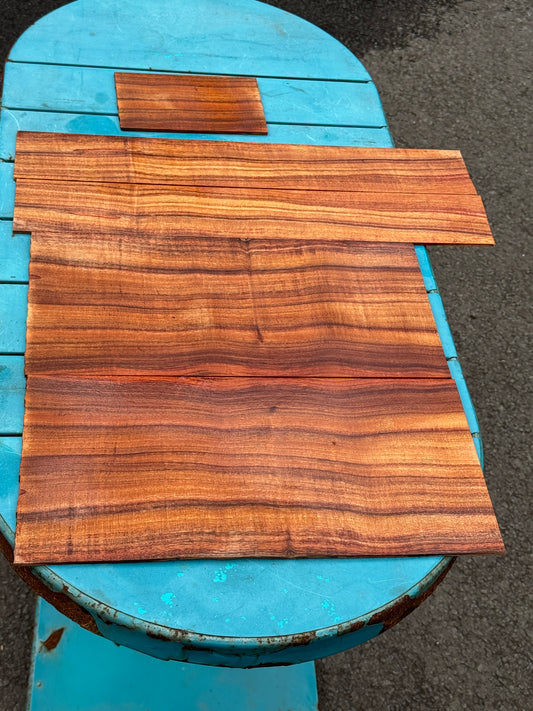Premium curly Koa 6 piece Baritone Ukulele set