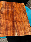 Premium curly Koa instrument grade cut offs 3@23 7/8”x8-8 3/4”x4mm