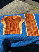 Premium Curly Koa 4 piece Tenor Ukulele set