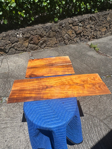 Curly Koa Jumbo Guitar 4 piece set