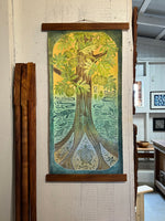 “Tree of Life” Block Print Wall Hang on canvas