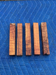 Curly Koa Pen Blanks 5@6”x1”x1”