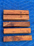 Curly Koa Pen Blanks 5@6”x1”x1”