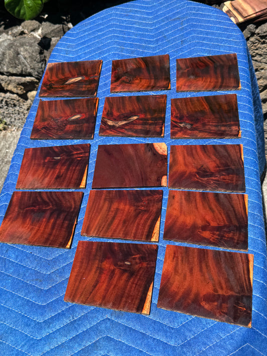 Milo wood 6 piece sets 4”x5”x4mm