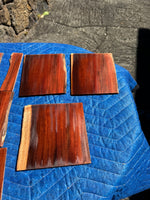18 pieces of reclaimed Milo wood 4mm thin by 5” long by 1.5-5” wide