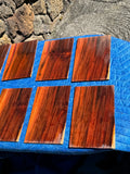 10 pieces of reclaimed Milo wood 4mm thin by 8” long by 4-5” wide