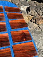 10 pieces of reclaimed Milo wood 4mm thin by 8” long by 4-5” wide
