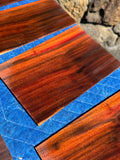 10 pieces of reclaimed Milo wood 4mm thin by 8” long by 4-5” wide