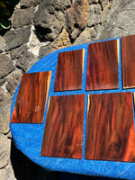 10 pieces of reclaimed Milo wood 4mm thin by 7-8.5” long by 4 1/4-5.5” wide
