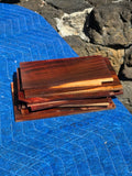 10 pieces of reclaimed Milo wood 4mm thin by 7-8.5” long by 4 1/4-5.5” wide
