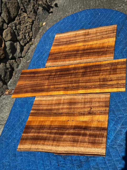 Figured Curly Koa Concert Ukulele 6 piece set