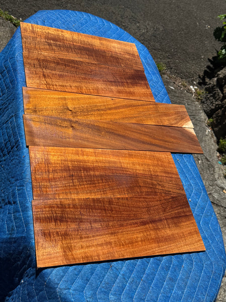 Figured Koa tenor Ukulele 6pc set