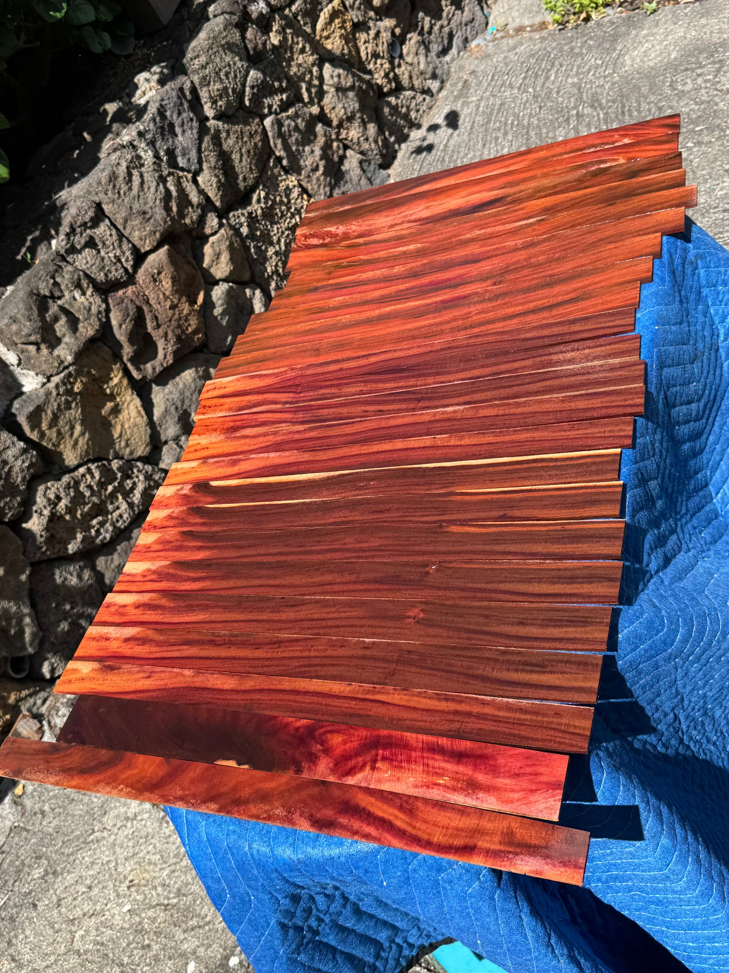 Reclaimed Milo 4mm thin wood 23 pieces 20-24”x1-2”