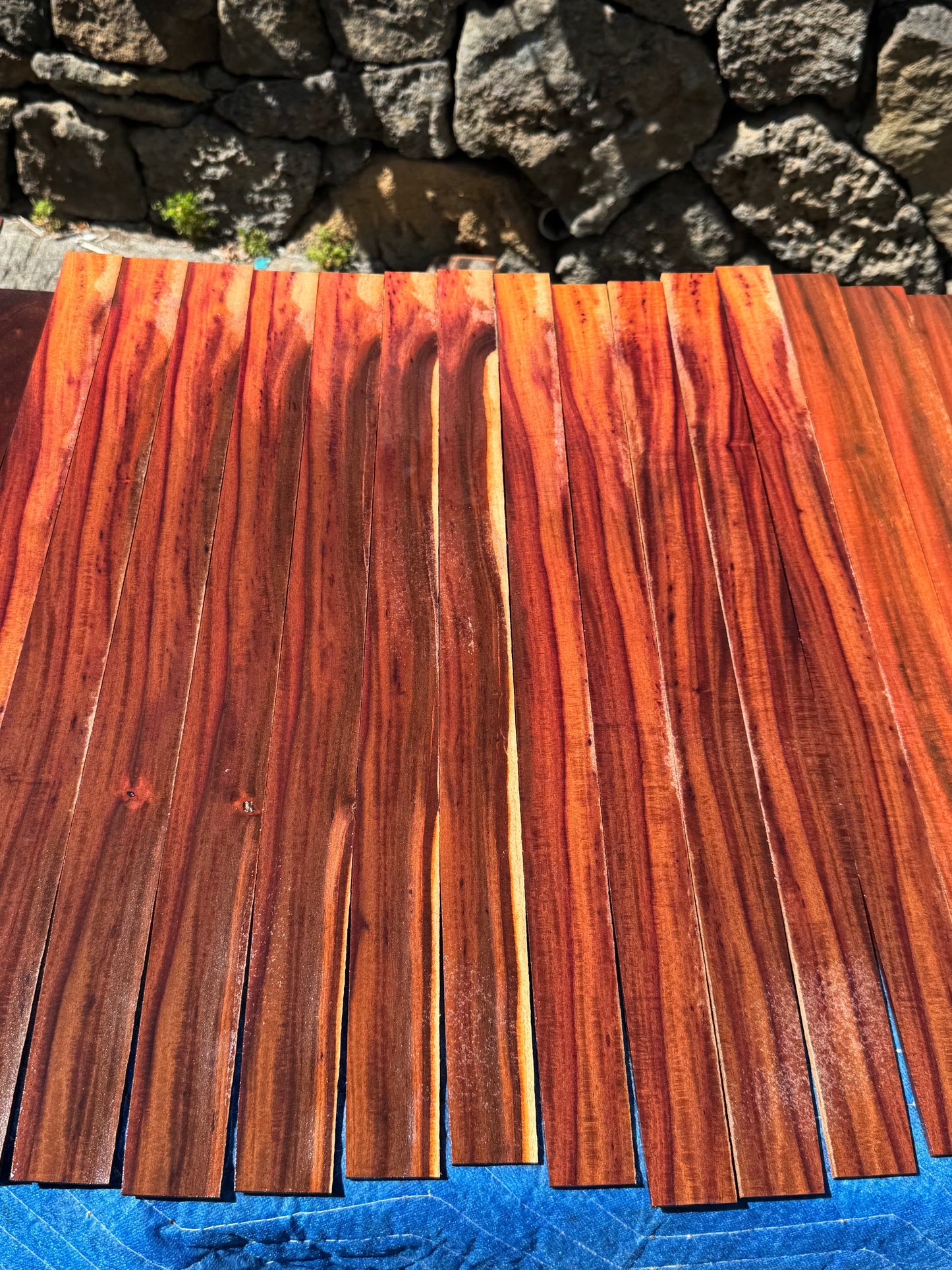 Reclaimed Milo 4mm thin wood 23 pieces 20-24”x1-2”
