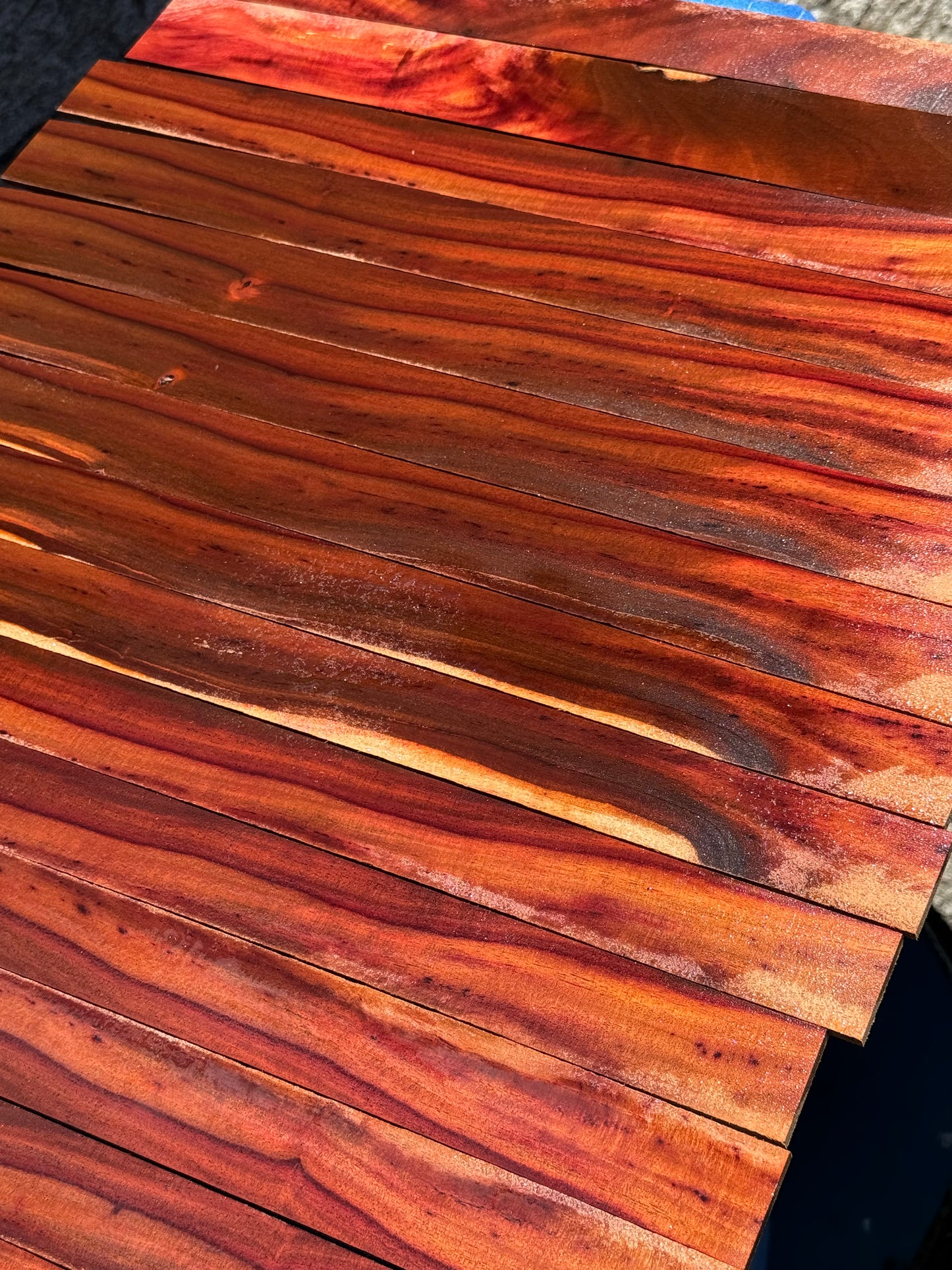 Reclaimed Milo 4mm thin wood 23 pieces 20-24”x1-2”