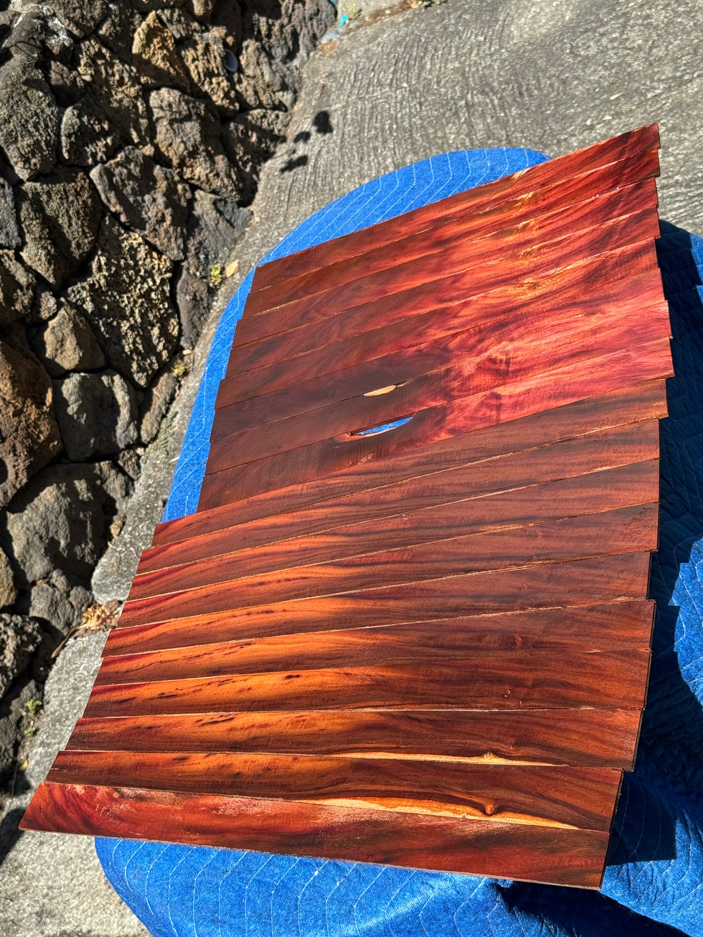Reclaimed Milo 4mm thin wood 18 pieces 20-24”x1-2”