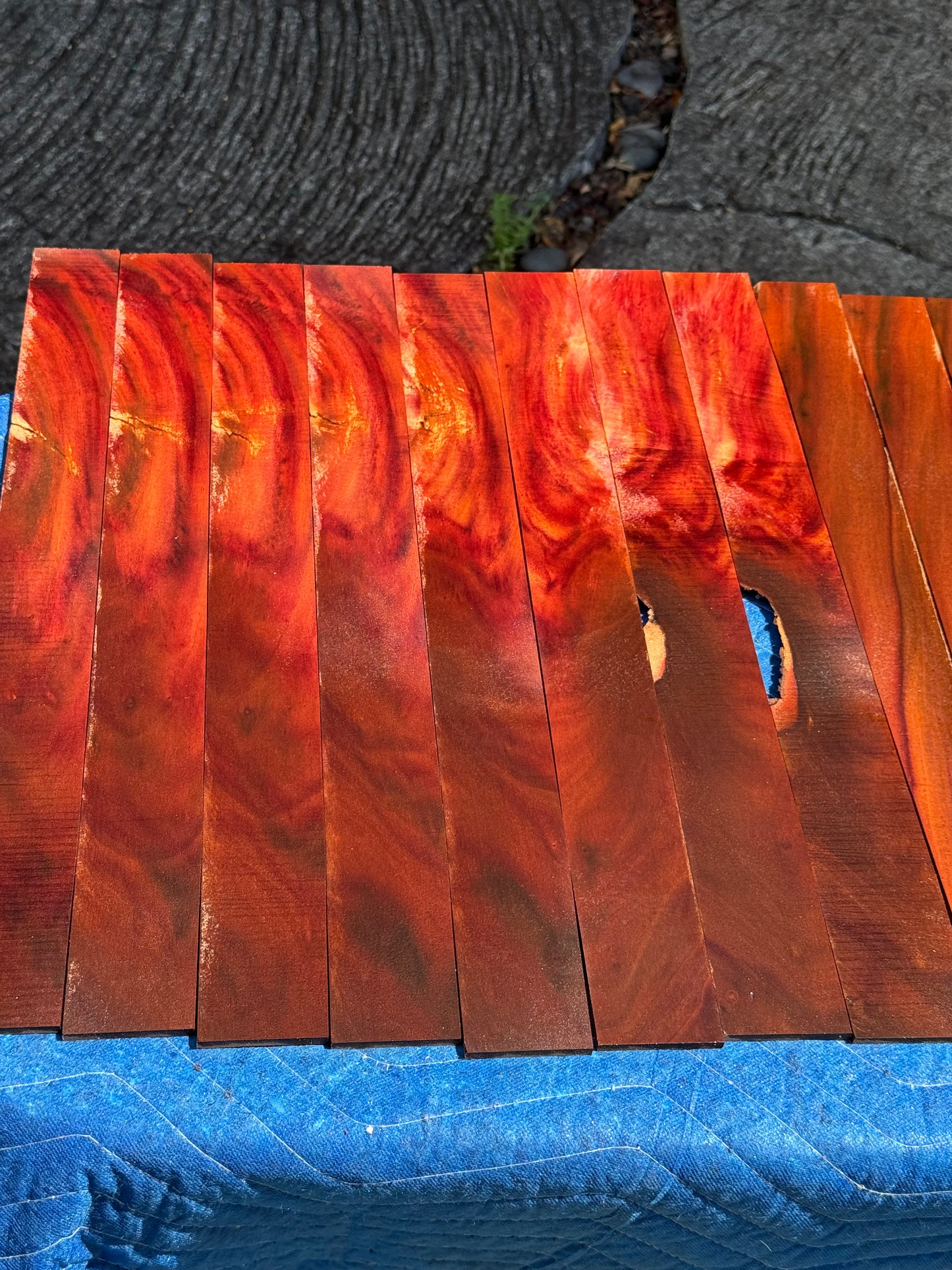 Reclaimed Milo 4mm thin wood 18 pieces 20-24”x1-2”