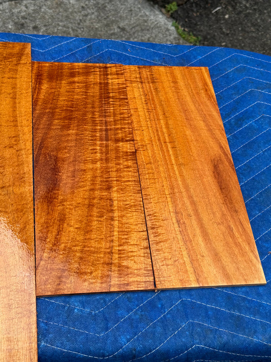 Curly Koa tenor Ukulele 4 piece set