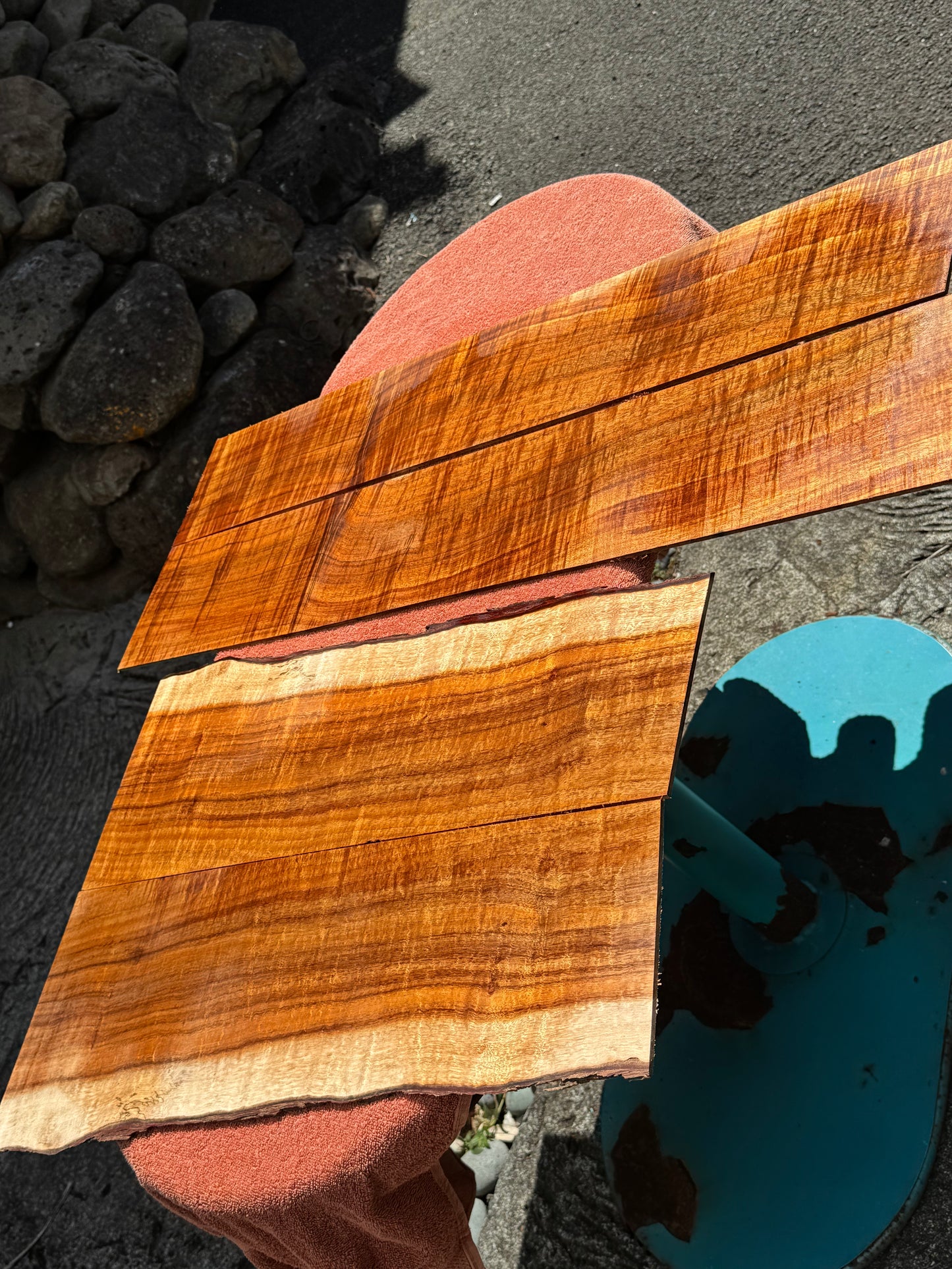 Curly Koa 4 piece Jumbo Guitar set