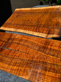 4A Curly Koa jumbo Guitar 4 piece set