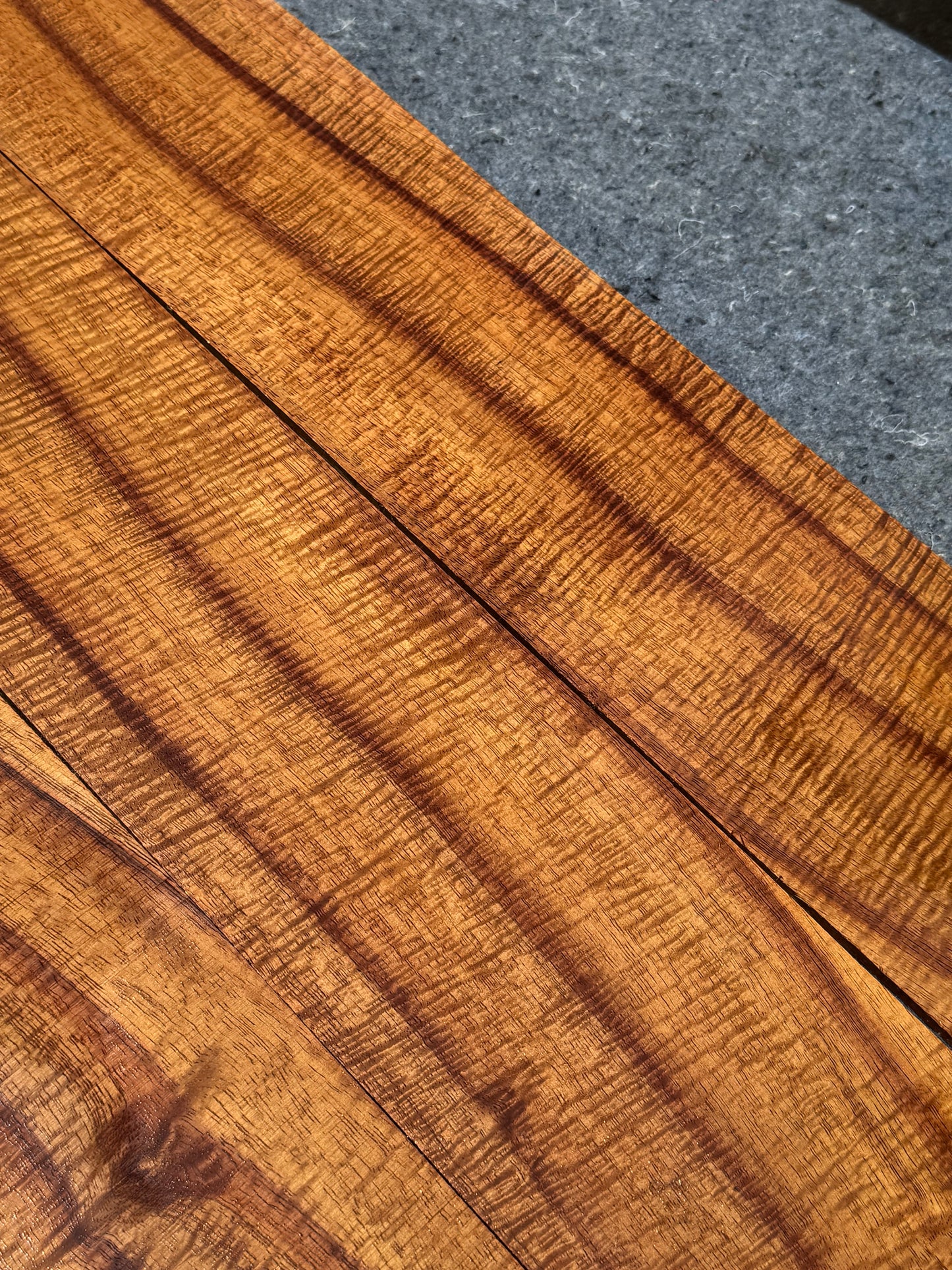 4A Tiger Lily Curly Koa jumbo Guitar 4 piece set