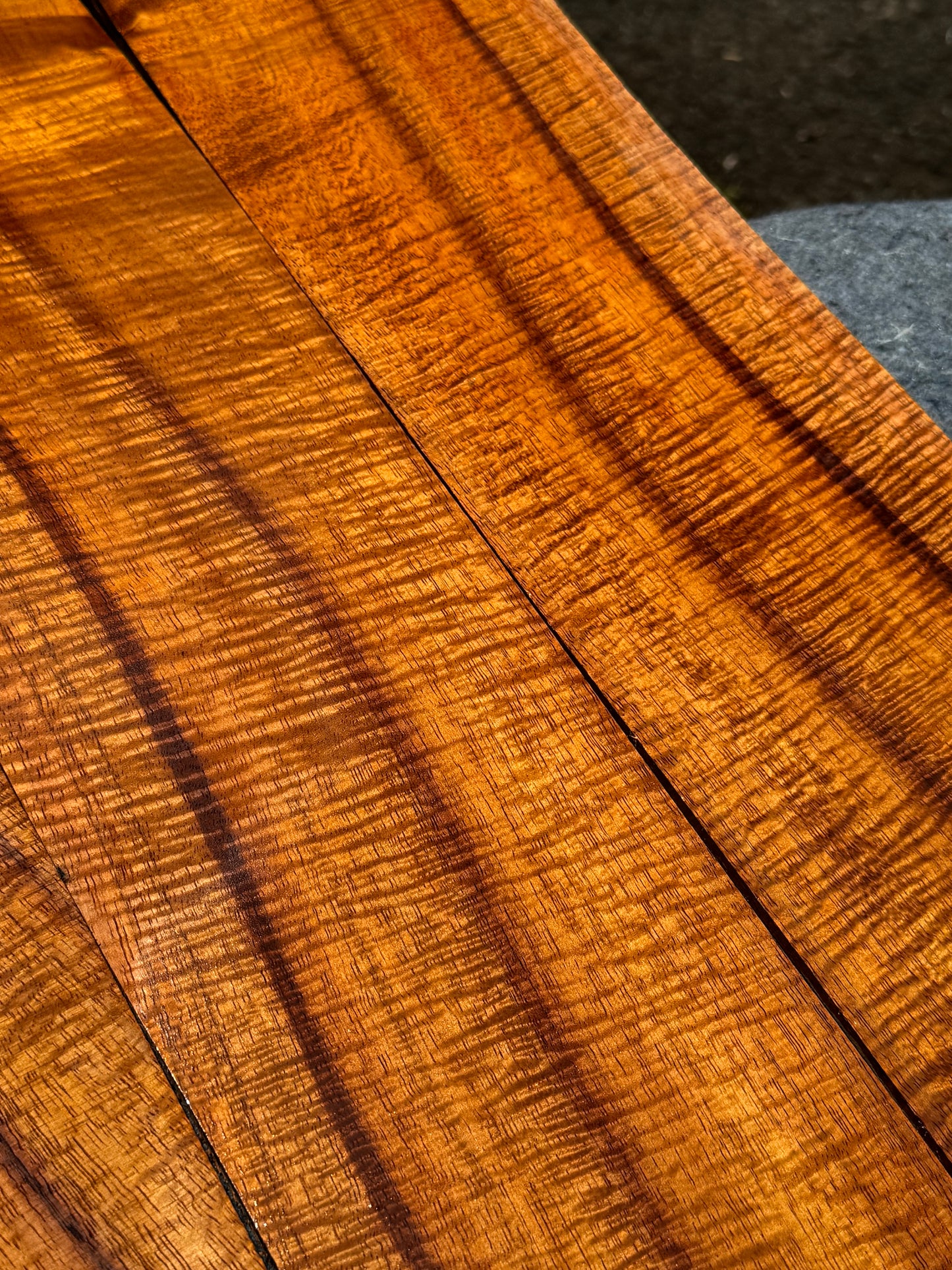 4A Tiger Lily Curly Koa jumbo Guitar 4 piece set