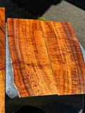 3A Curly Koa Jumbo Guitar 4 piece set
