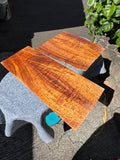 3A Curly Koa Jumbo Guitar 4 piece set