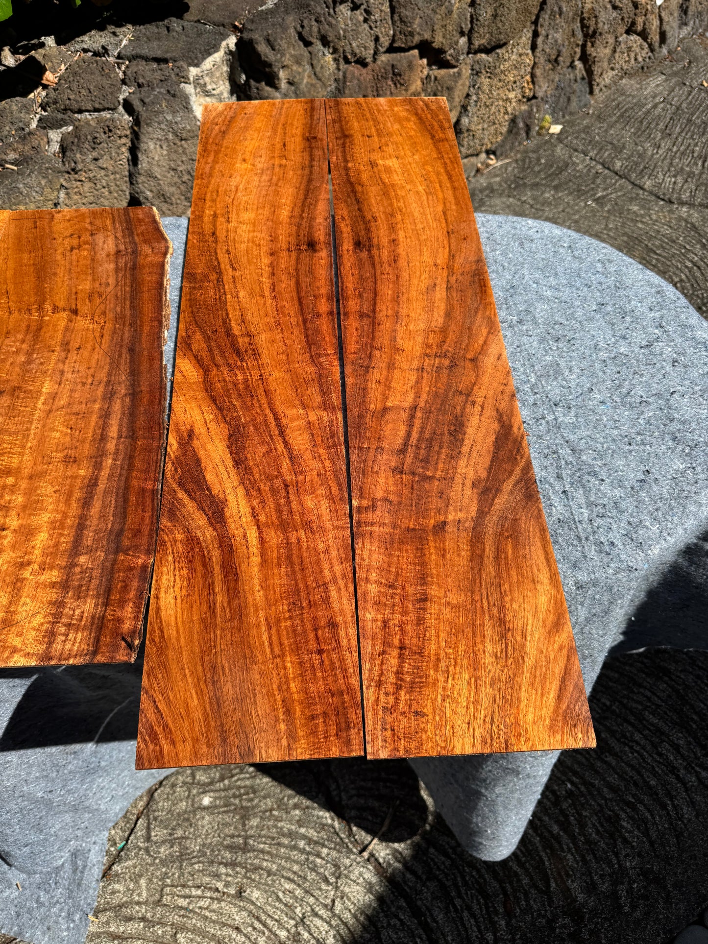 3A Curly Koa Jumbo Guitar 4 piece set