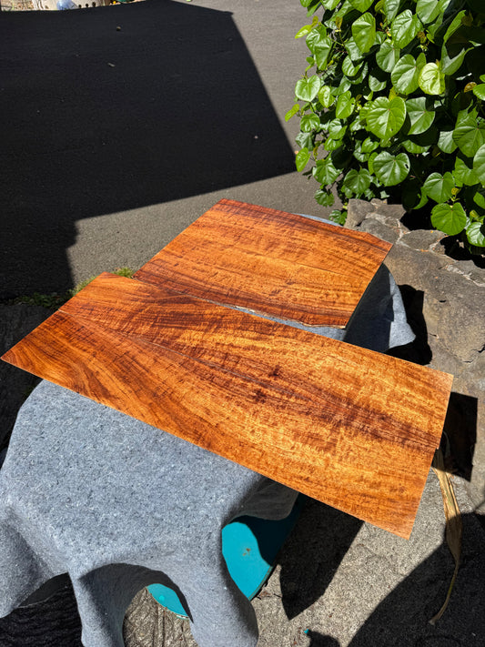 3A Curly Koa Jumbo Guitar 4 piece set