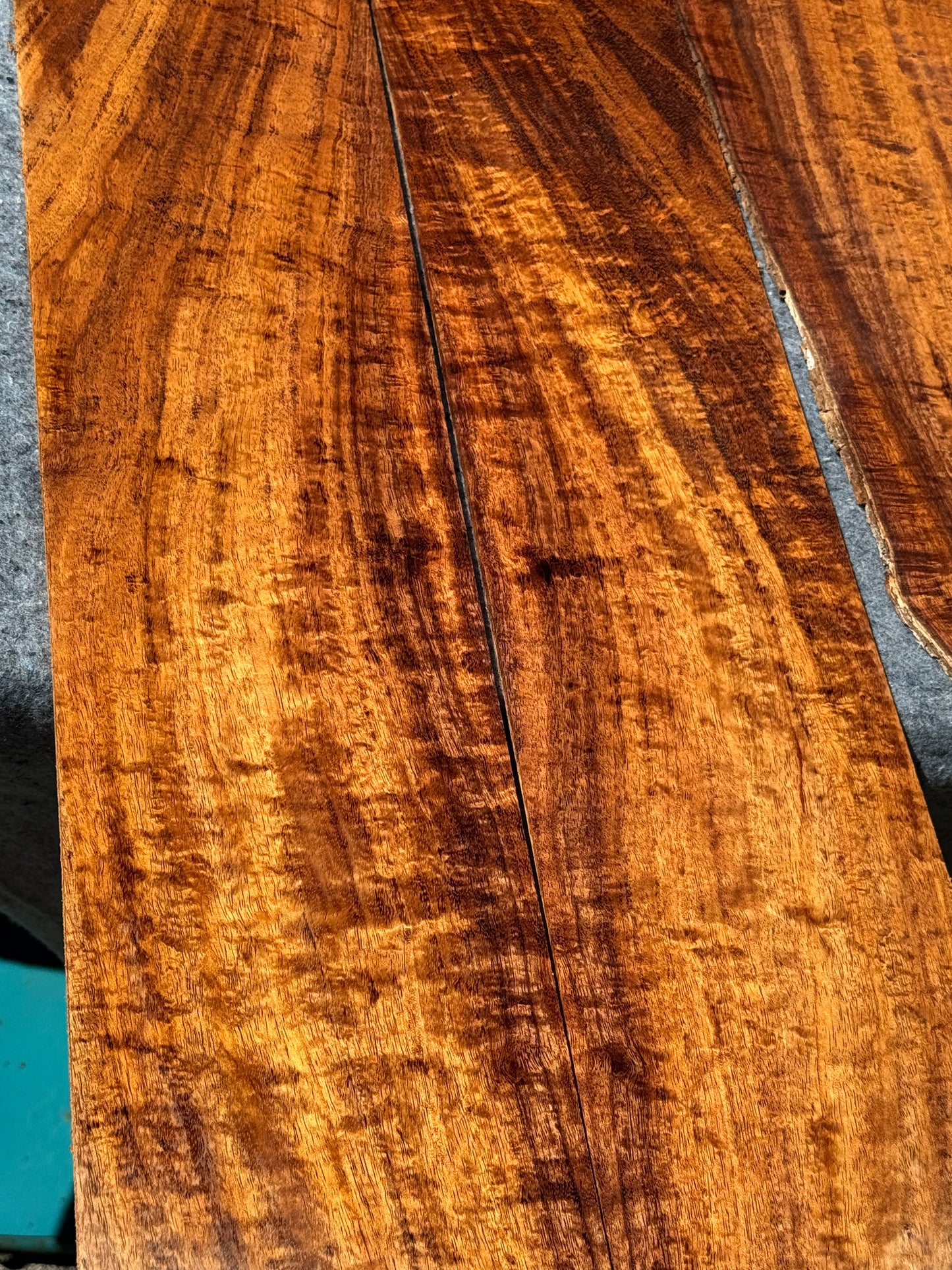 3A Curly Koa Jumbo Guitar 4 piece set