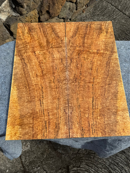 “The Berry” Curly Mango Electric Guitar Drop Top 2@24 3/4”x7 3/4-8.5”x7/16”