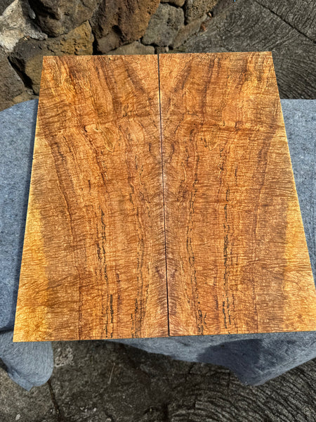 “The Berry” Curly Mango Electric Guitar Drop Top 2@24 3/4”x7 3/4-8.5”x7/16”